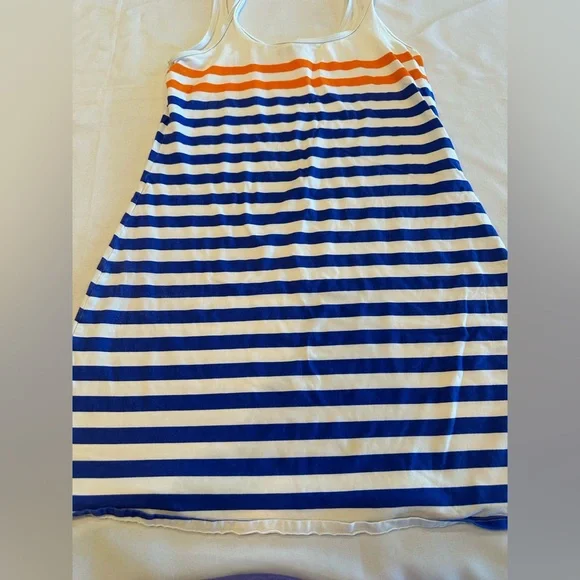 Tommy Bahama Blue Orange White Swimsuit Coverup Dress Size Medium - Picture 3 of 6